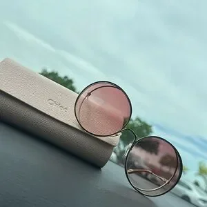 Chloe Accessories Chlo 6mm Round Oversized Sunglasses Euc